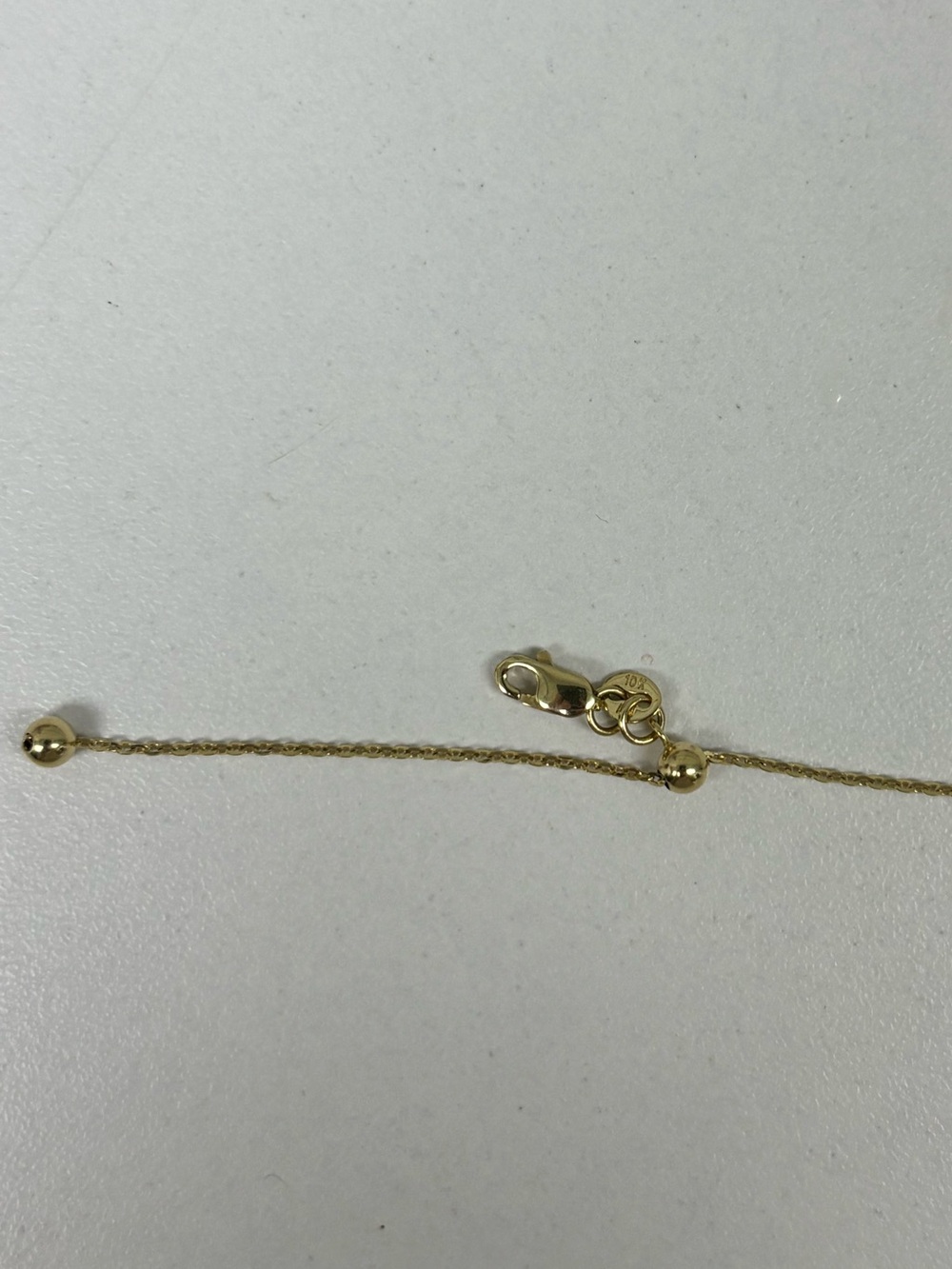 10k Solid Yellow Gold Adjustable Flower Bracelet Super Shiny - Picture 3 of 4